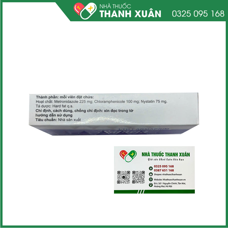 Safaria viên đặt điều trị nhiễm khuẩn âm hộ, âm đạo